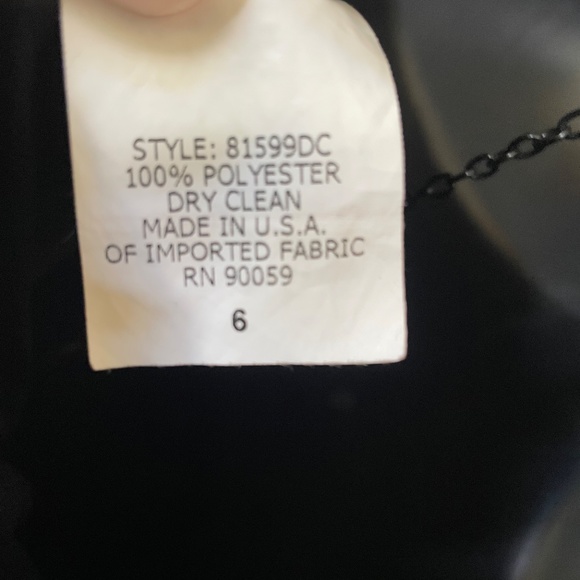 David's Bridal Dress - Strapless - W/Belt - Style 81599DC - Size 6 - Black Satin - Picture 5 of 9